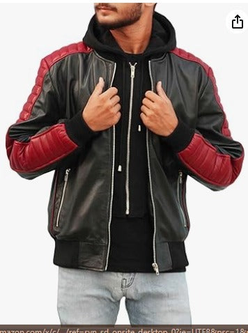 Men's Fall Guy Real Leather Stunt Team Ryan Gosling jacket- Ryan Gosling Black Jackets for Men - Bomber Jacket Men - Hide Crafts