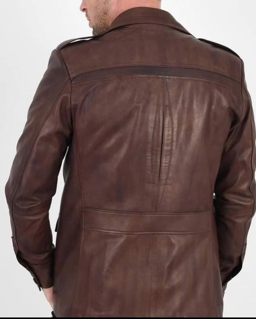 Trifoliate Leather Coats for Men