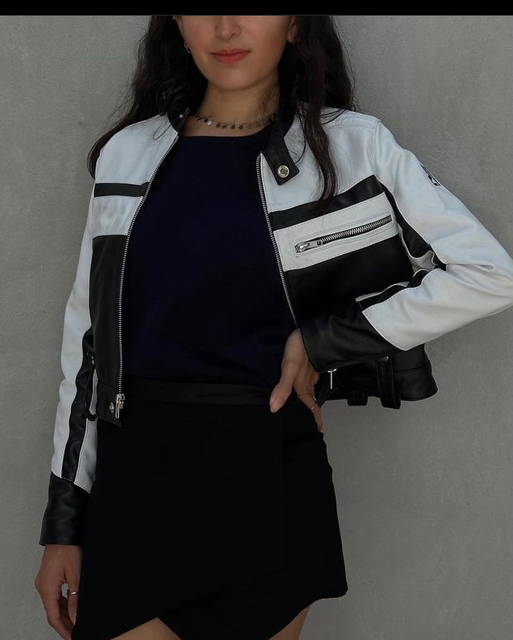 Unisex Biker Genuine Leather Jacket- Motorcycle Slim Fit Soft Leather