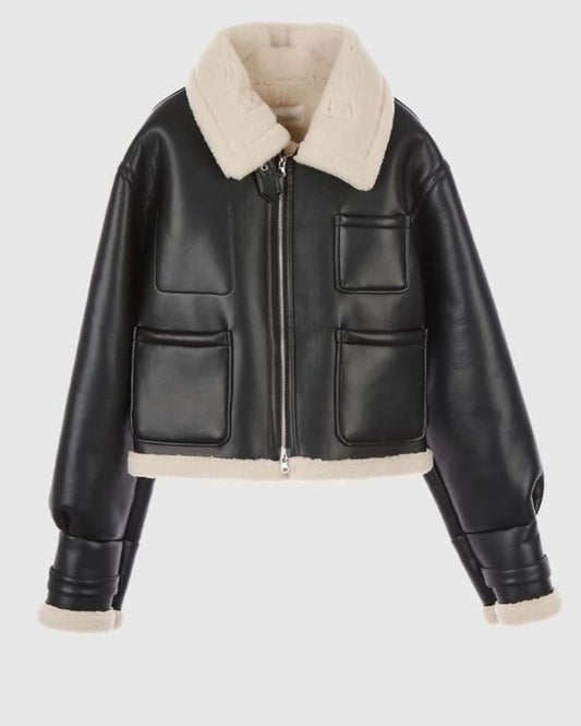 Shearling Aviator Jacket - Shearling Leather Jacket