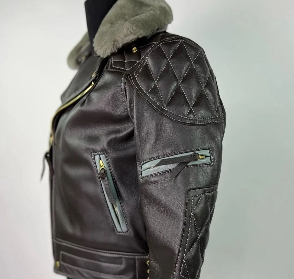 Men Real Leather Jacket Vintage