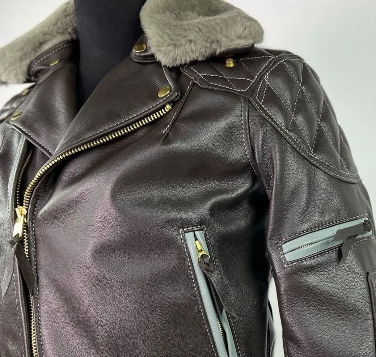 Men Real Leather Jacket Vintage