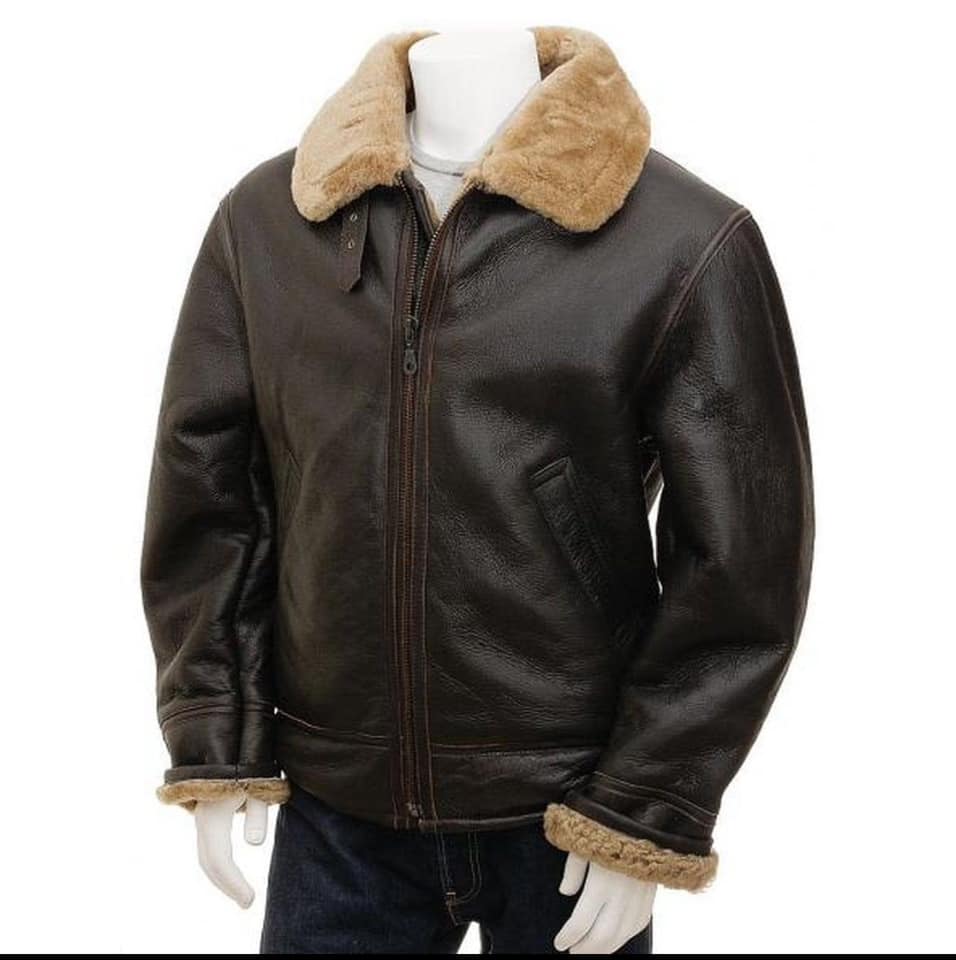 Brown Shearling Jacket - Leather Jacket