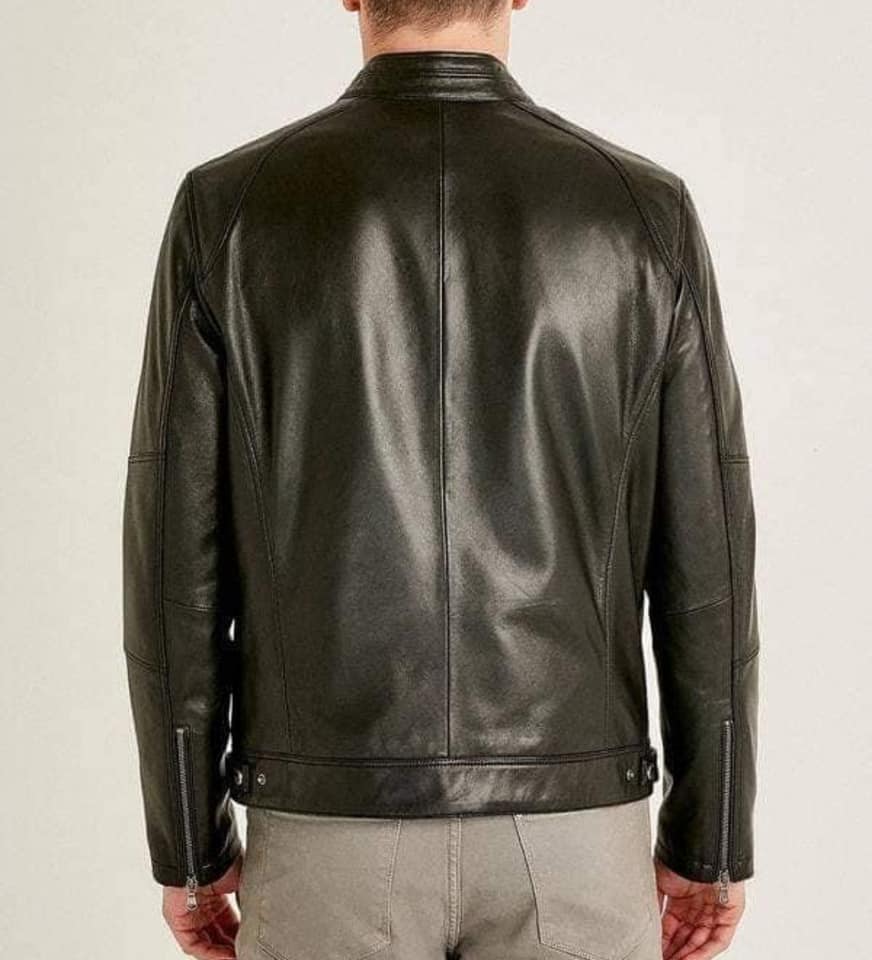 Black Shapron Jacket - Biker Leather Jacket