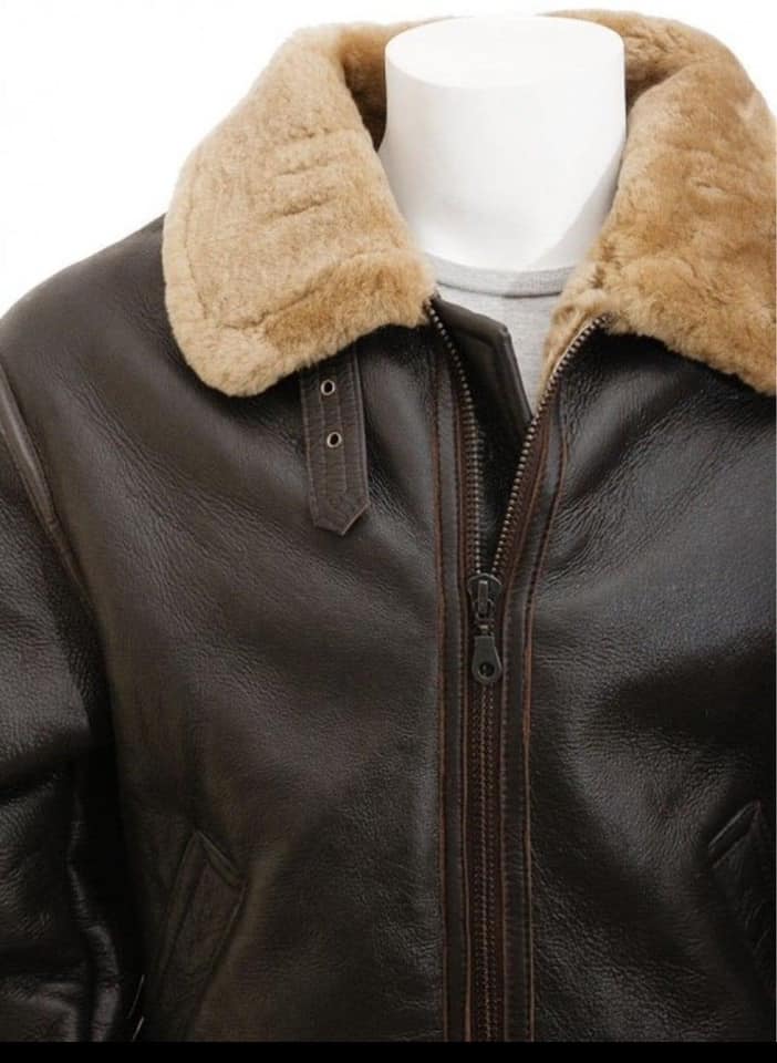 Brown Shearling Jacket - Leather Jacket