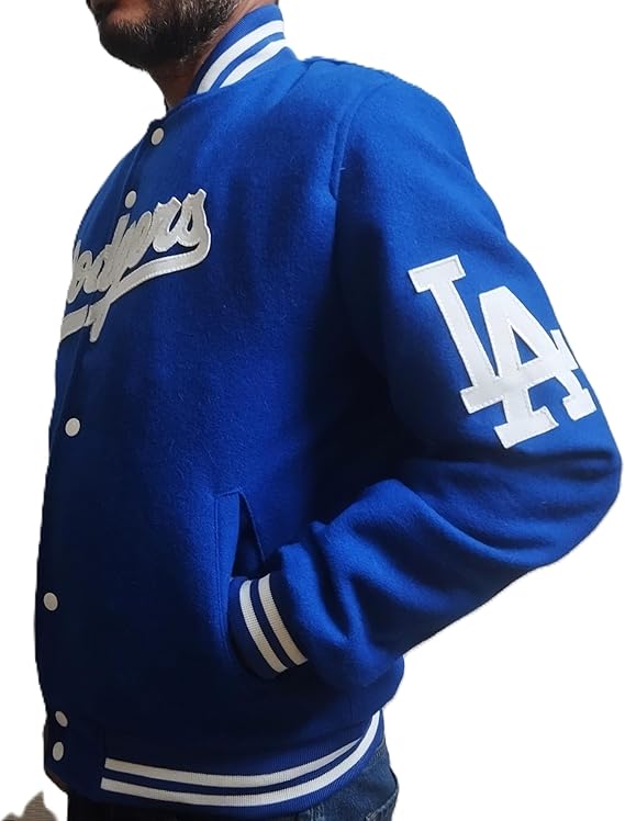 Dodgers letterman jacket for men | dodgers jacket la | dodgers jackets for men - Hide Crafts