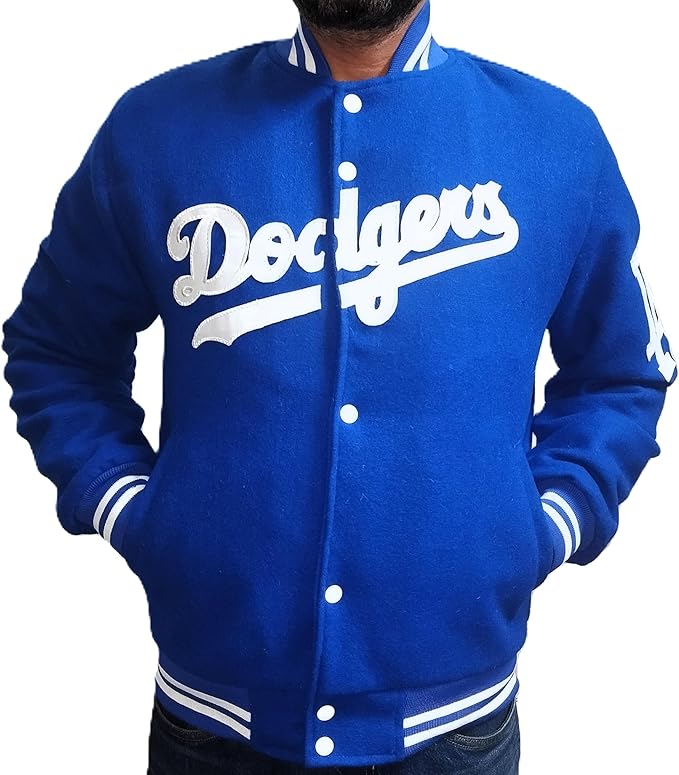 Dodgers letterman jacket for men | dodgers jacket la | dodgers jackets for men - Hide Crafts