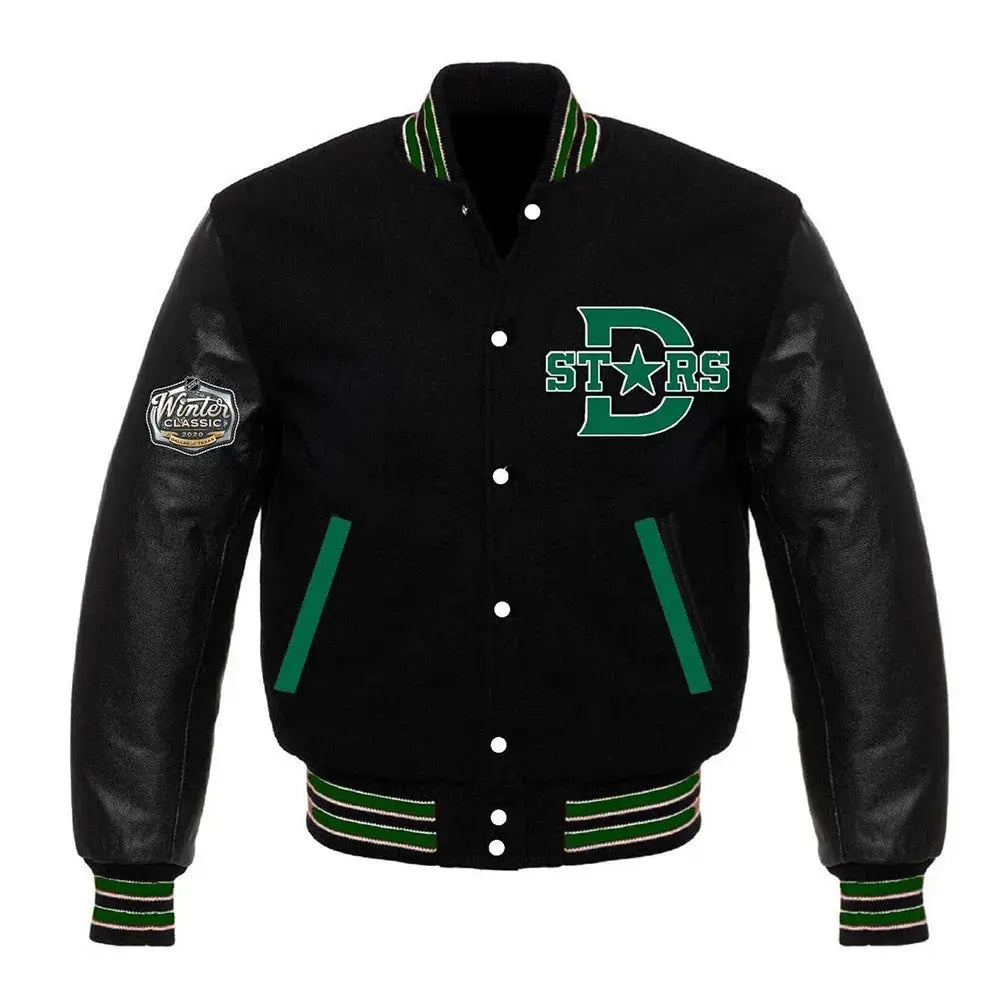 Dallas Stars Varsity Wool/Leather Jacket Hide Crafts
