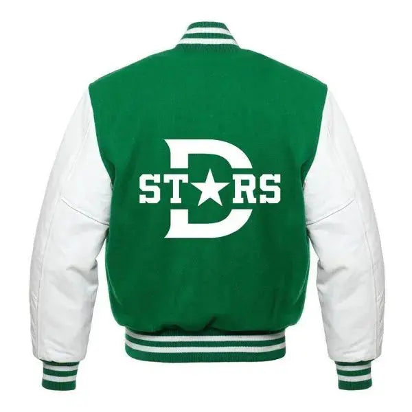 Dallas Stars Varsity Wool/Leather Jacket Hide Crafts
