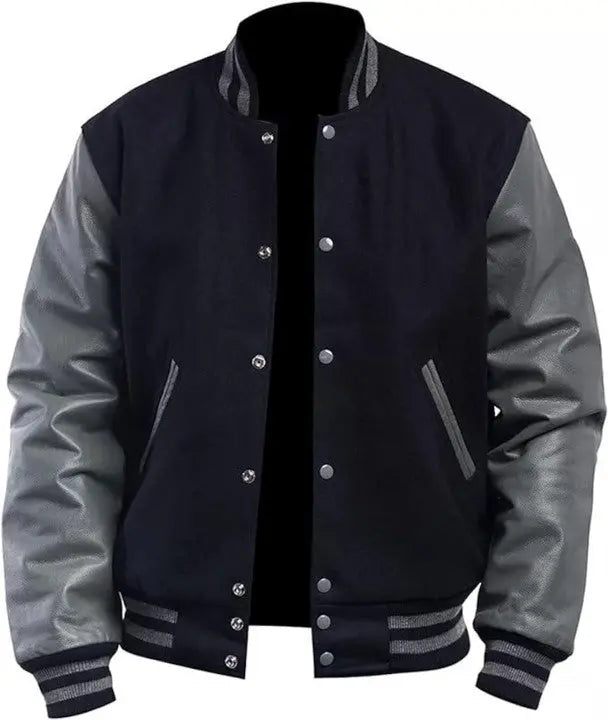 Letterman Varsity Wool/ Leather Baseball Style Bomber Jackets Hide Crafts