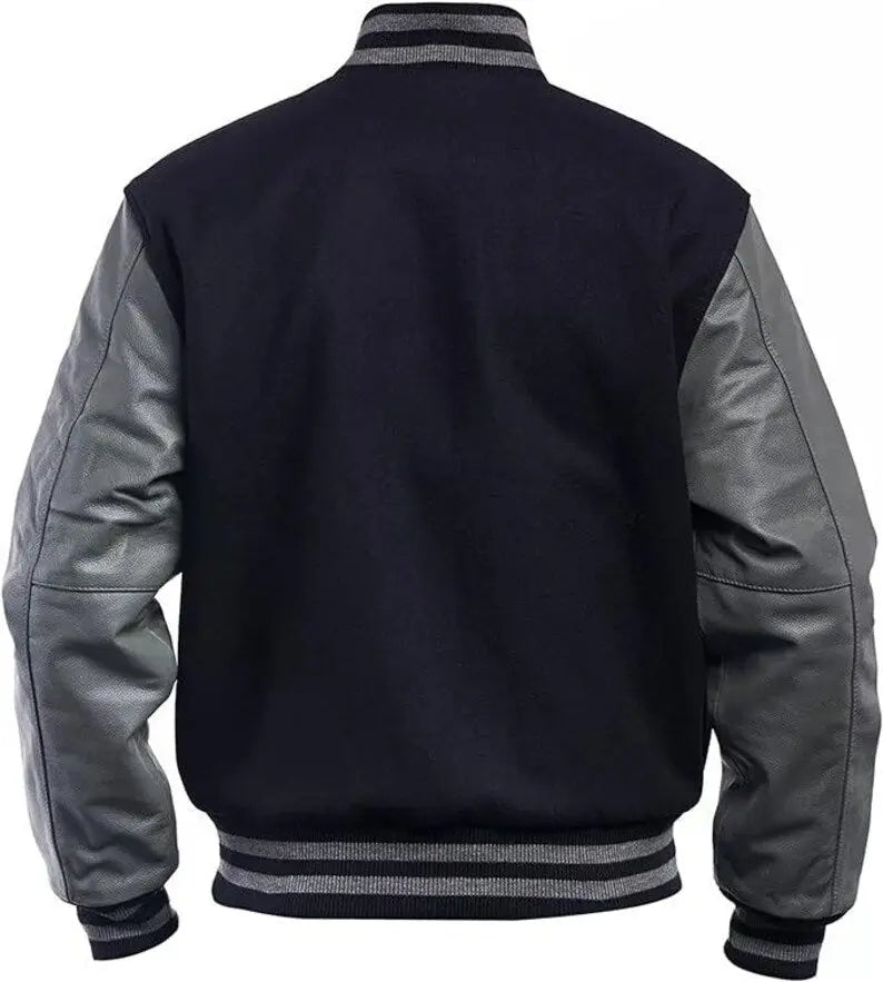 Letterman Varsity Wool/ Leather Baseball Style Bomber Jackets Hide Crafts