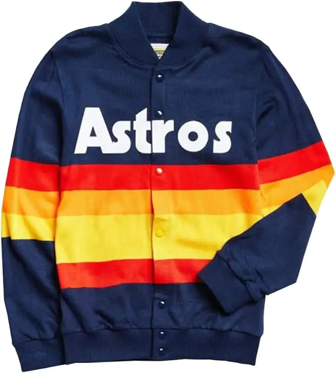 Stylish Astros Elegance Fashion Kate Upton Rainbow Stripe Blue Sweater Hide Crafts