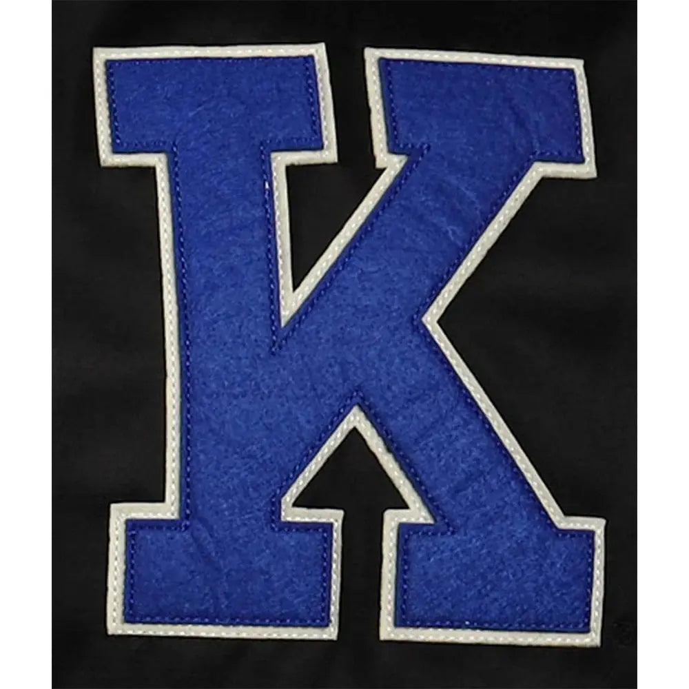 University of Kentucky Black Satin Windbreaker Jacket Men & Women Hide Crafts