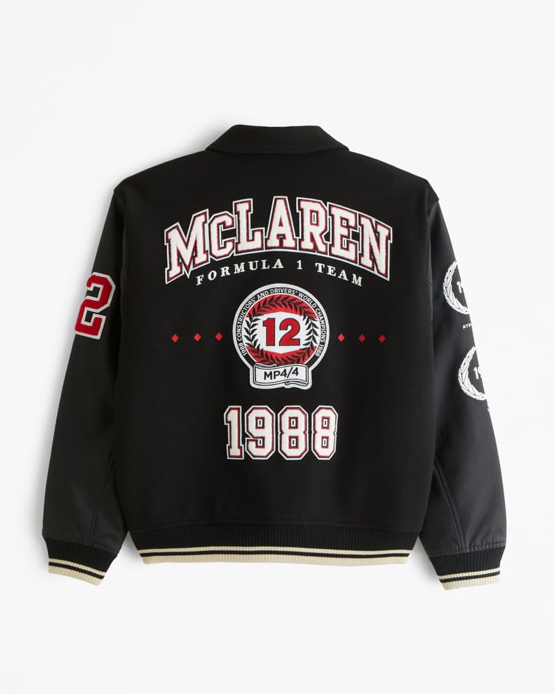 McLaren bomber jacket varsity Men and Women - Hide Crafts