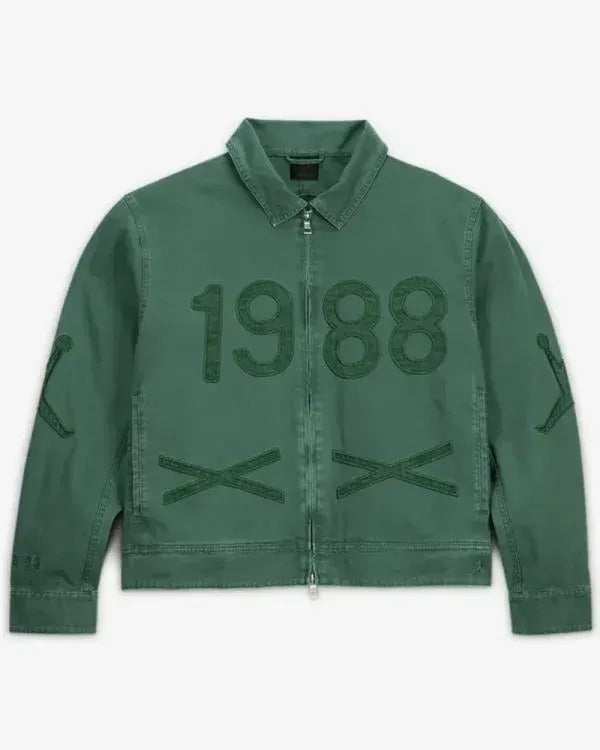 Air Jordan x Nina Chanel Abney Canvas Jacket 'Green' - Hide Crafts