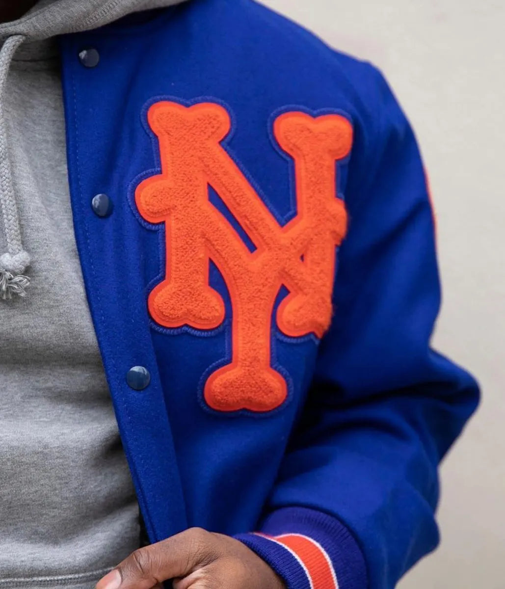 MLB New York Mets Wool Jacket Front Vintage, Men and Women, Low Shipping