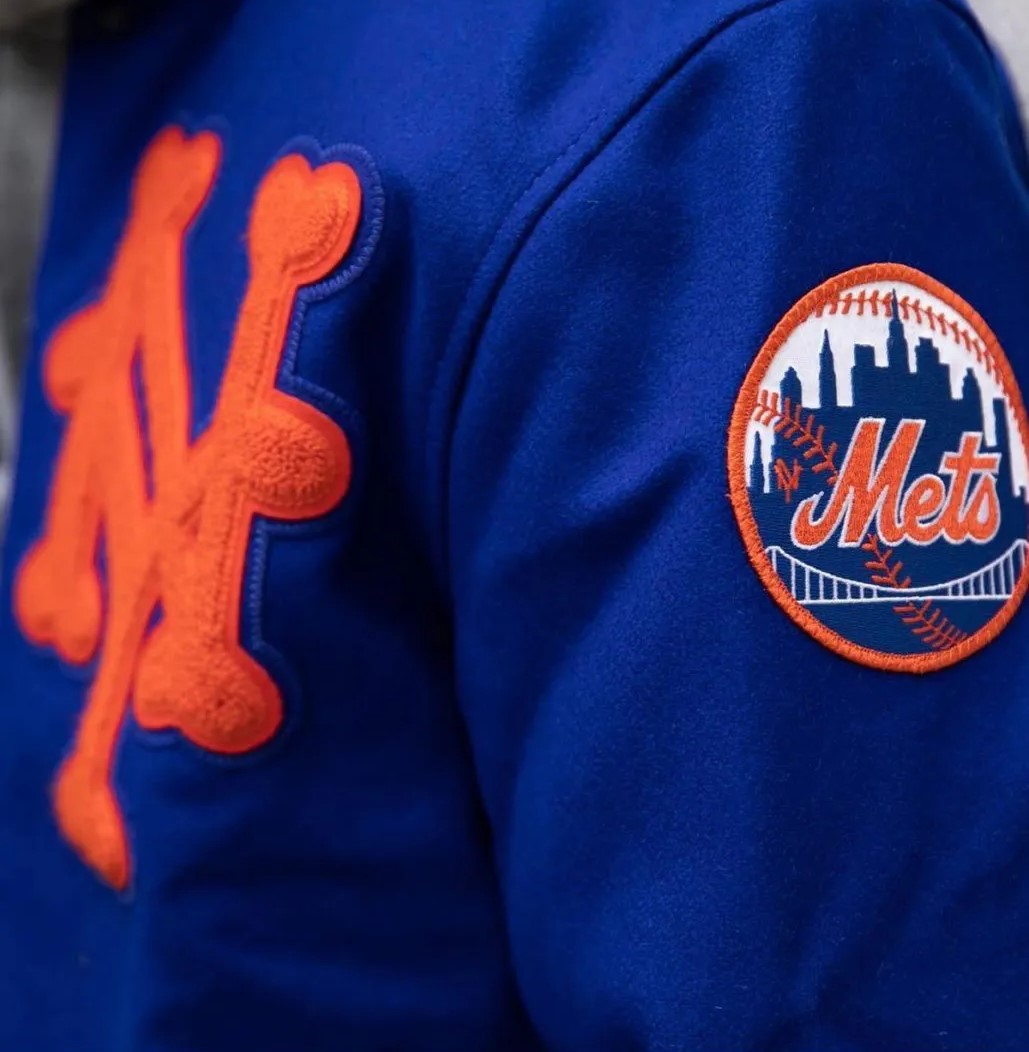 MLB New York Mets Wool Jacket Front Vintage, Men and Women, Low Shipping