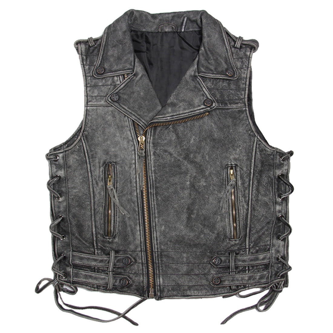 Ride with Style: The Biker Leather Vest by Hide Crafts