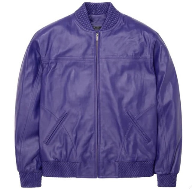 The Purple Leather Jacket by Hide Crafts