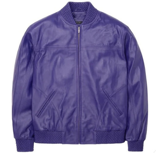 The Purple Leather Jacket by Hide Crafts