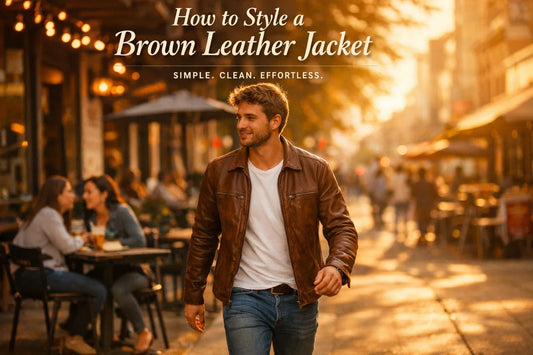 How to Style a Brown Leather Jacket