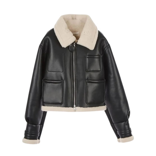 Shearling Aviator Jacket - Shearling Leather Jacket