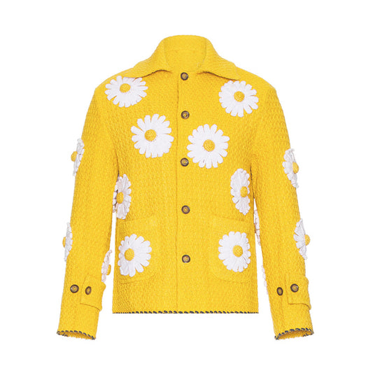 The Voice S27 John Legend Yellow Daisy Applique Jacket