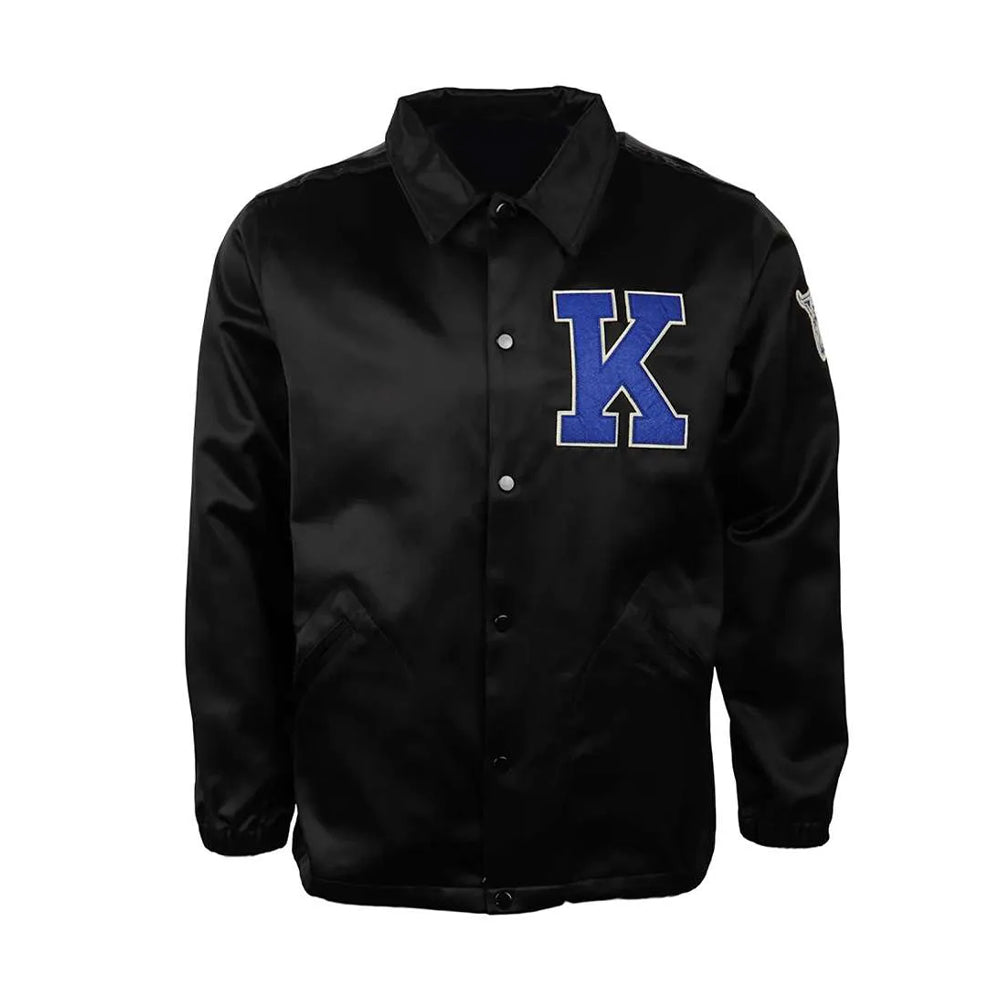 University of Kentucky Jacket Black Satin Windbreaker Jacket Men & Women