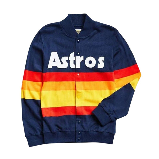 Stylish Astros Elegance Fashion Kate Upton Rainbow Stripe Blue Sweater