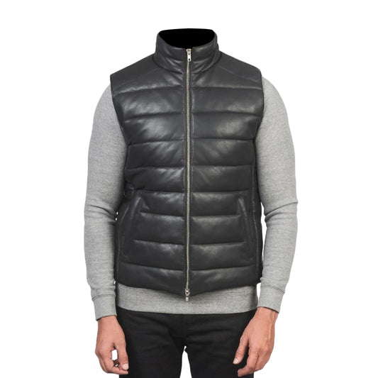 Men's Leather Vest