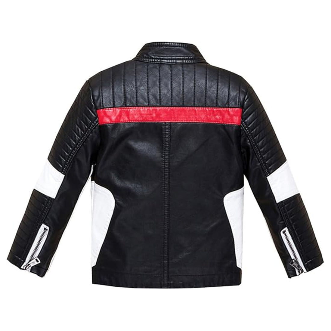 Quilted Style Cafe Racer Leather Jacket
