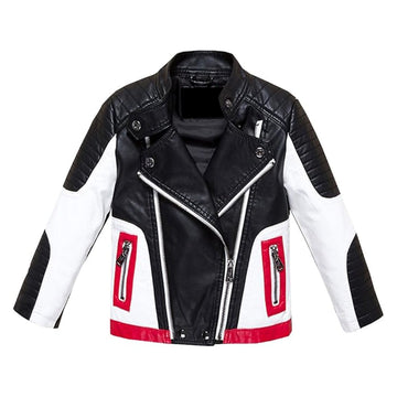 Quilted Style Cafe Racer Leather Jacket
