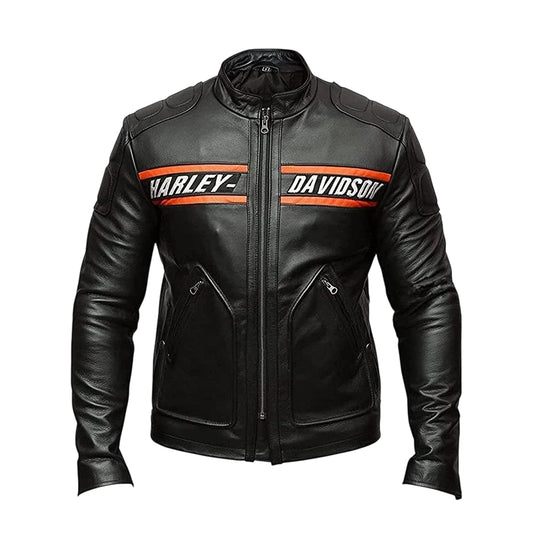 Men’s Vintage Goldberg Motorcycle Leather Jacket, Harley Davidson Scrambler Jacket for Men