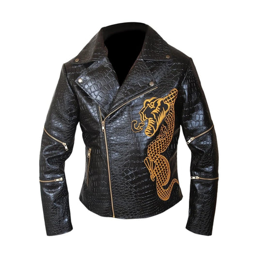 Killer Croc Suicide Squad Waylon Jones Double Rider Leather Jacket