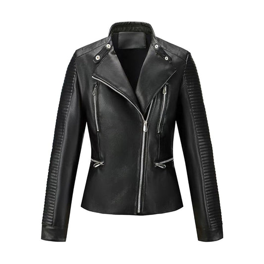 Women's Real Leather Casual Jacket 2026 Spring Trendy Motorcycle Outfits Lightweight Classic Coat