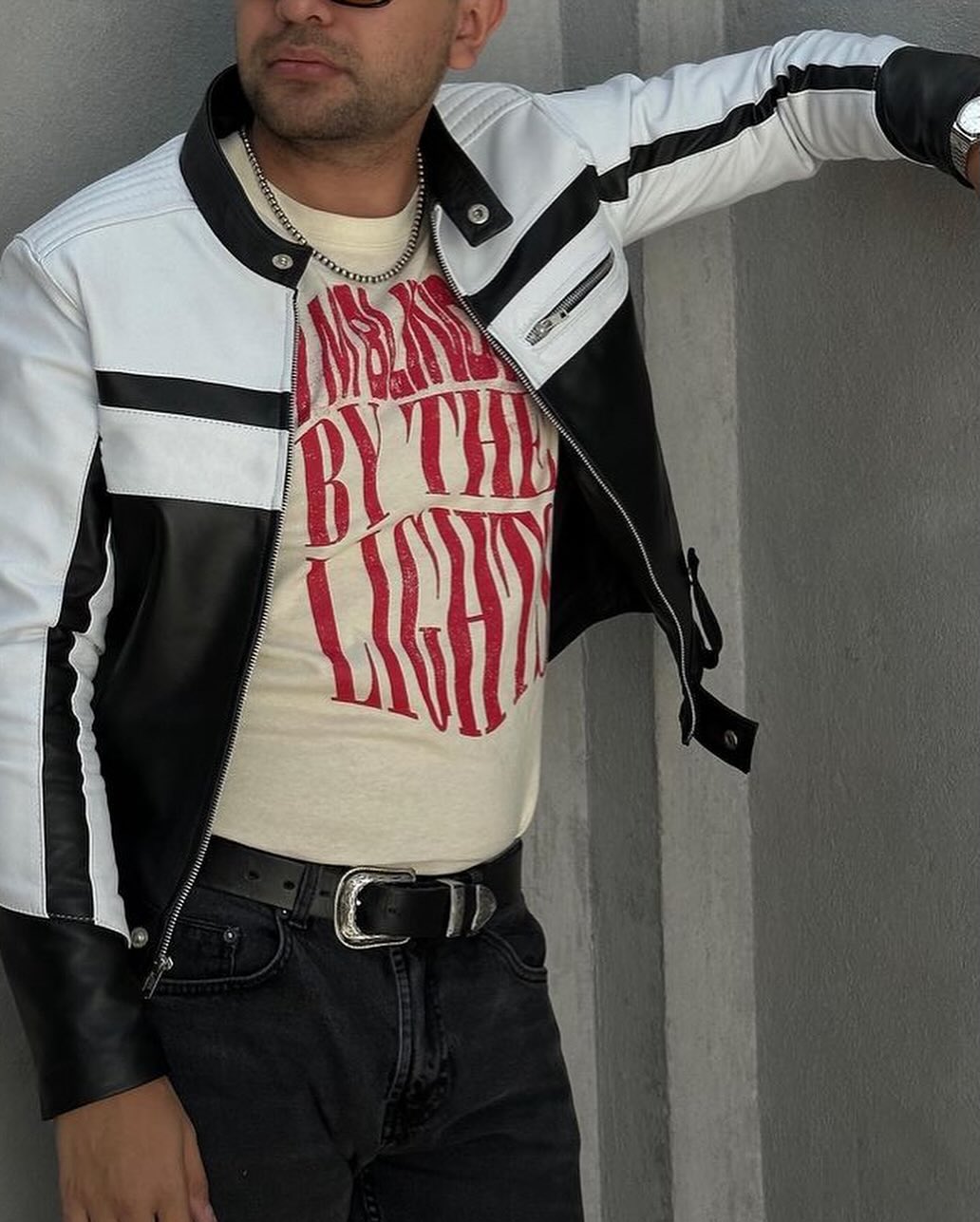 Unisex Biker Genuine Leather Jacket- Motorcycle Slim Fit Soft Leather