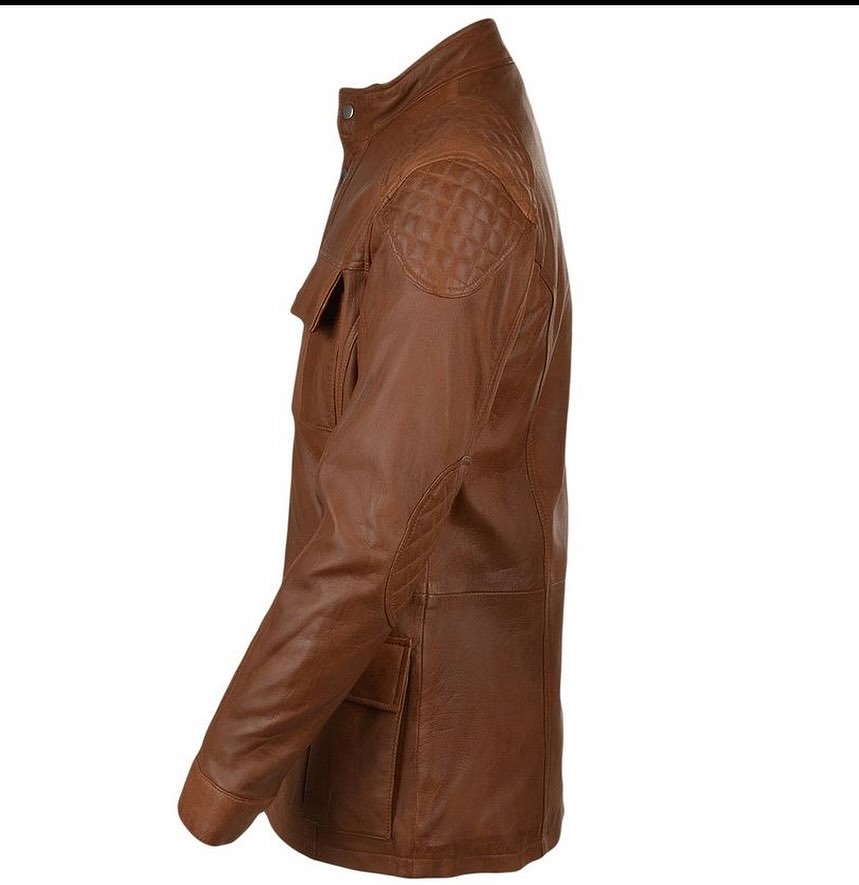 Jacket Men’s Leather Coat Tan Bellingham