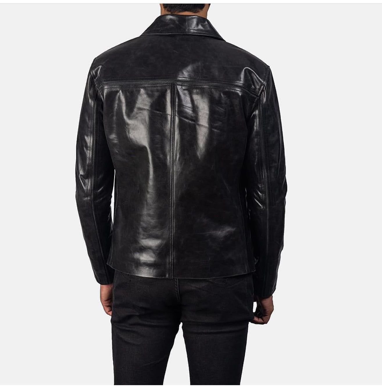 Men's Leather Stylish Jacket Black