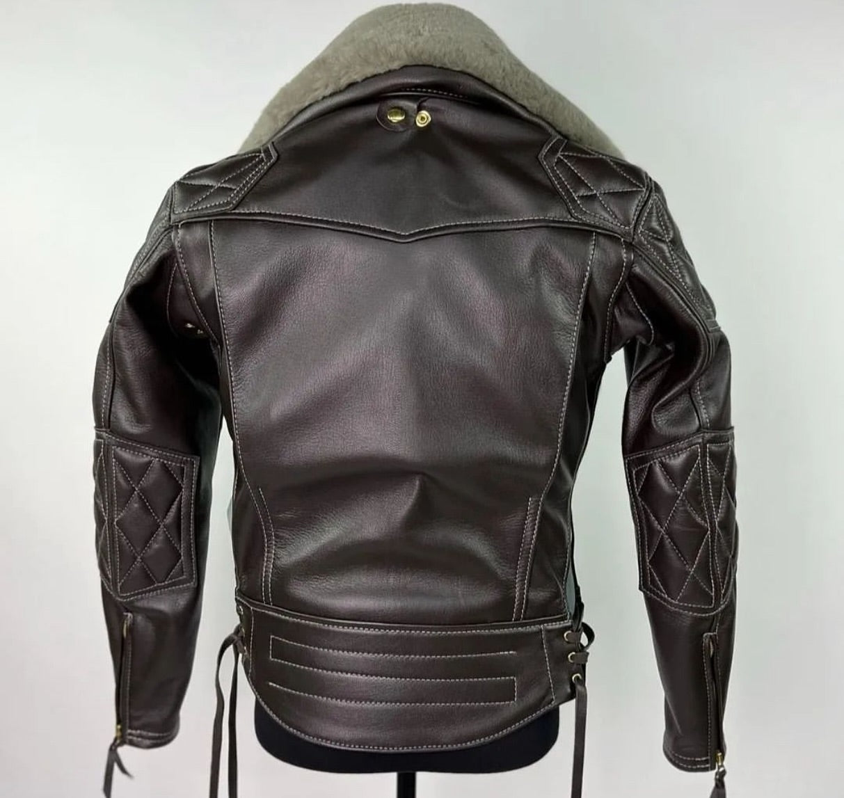 Men Real Leather Jacket Vintage