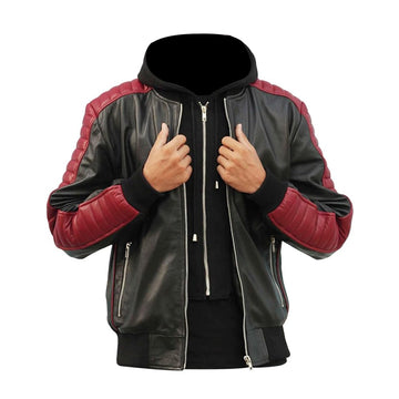 Men's Fall Guy Real Leather Stunt Team Ryan Gosling jacket- Ryan Gosling Black Jackets for Men - Bomber Jacket Men