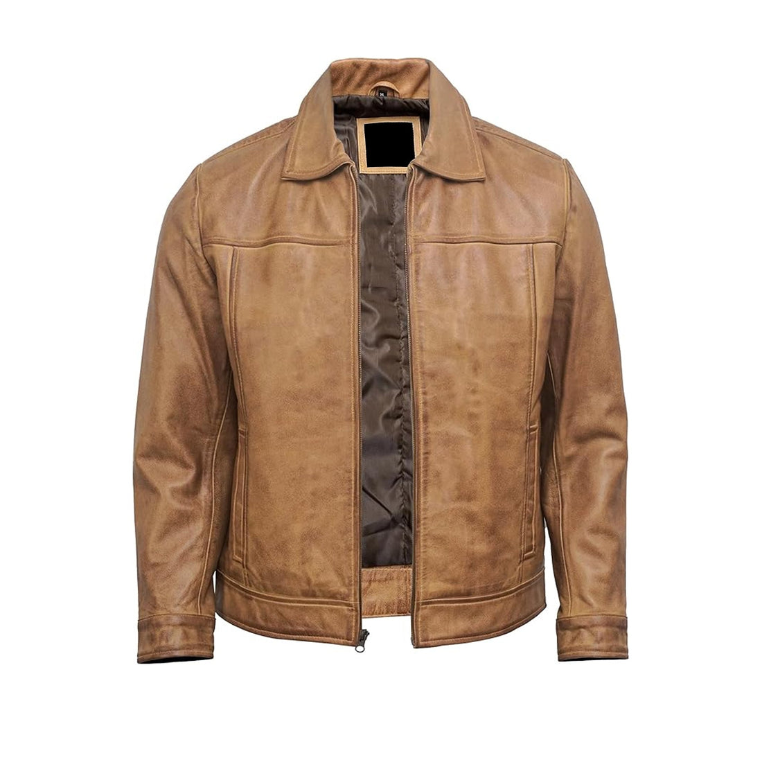 Leather Jacket for Men's - Vintage Style Biker Leather Jacket for Men's - Lambskin Leather Jacket Men