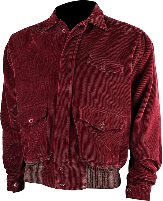 Jack Torrance The Shining Red Corduroy Jacket free shipping