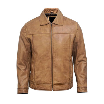 Leather Jacket for Men's - Vintage Style Biker Leather Jacket for Men's - Lambskin Leather Jacket Men