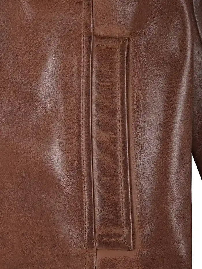 Stylish Men's Leather Jacket - Real Lambskin Leather Jacket