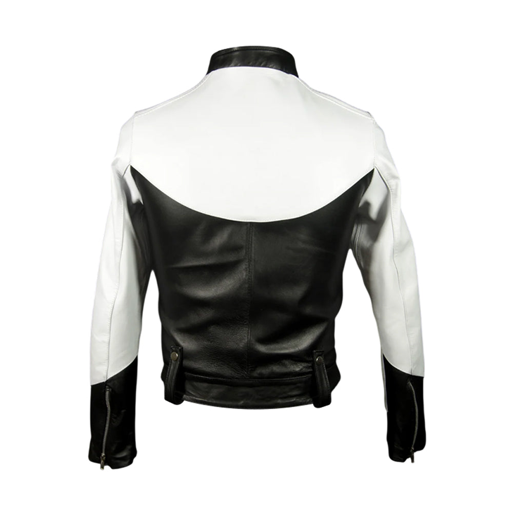 Unisex Biker Genuine Leather Jacket- Motorcycle Slim Fit Soft Leather