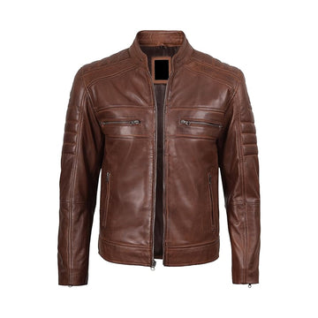 Men's Brown Leather Jackets | 100% Real Lambskin