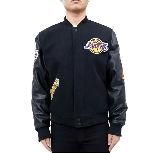Los Angeles Lakers Black Varsity Jacket