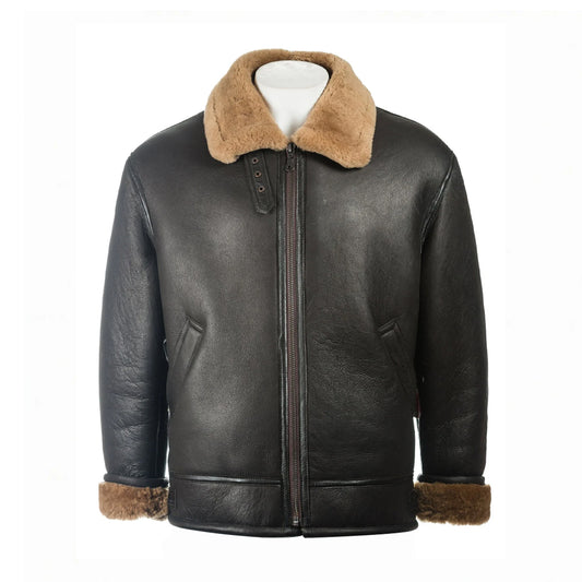 Brown Shearling Jacket - Leather Jacket