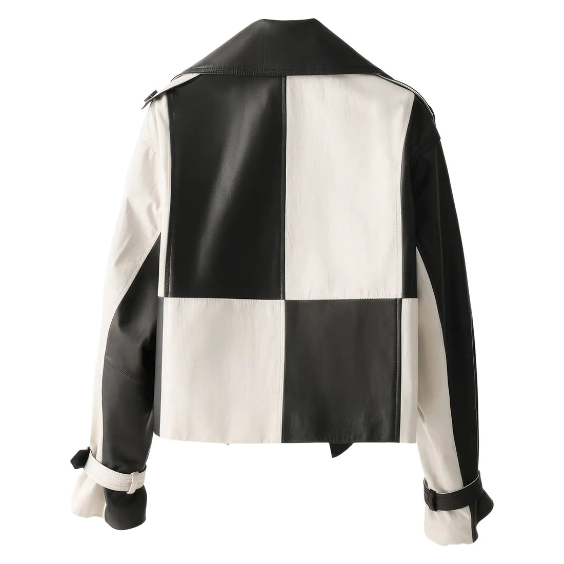 Korean Fashion Women's Genuine Cowhide Leather Jacket Hide Crafts