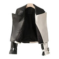 Korean Fashion Women's Genuine Cowhide Leather Jacket Hide Crafts
